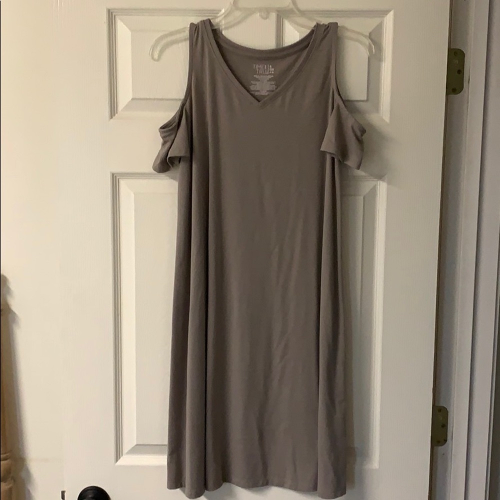 Time and Tru open shoulder dress